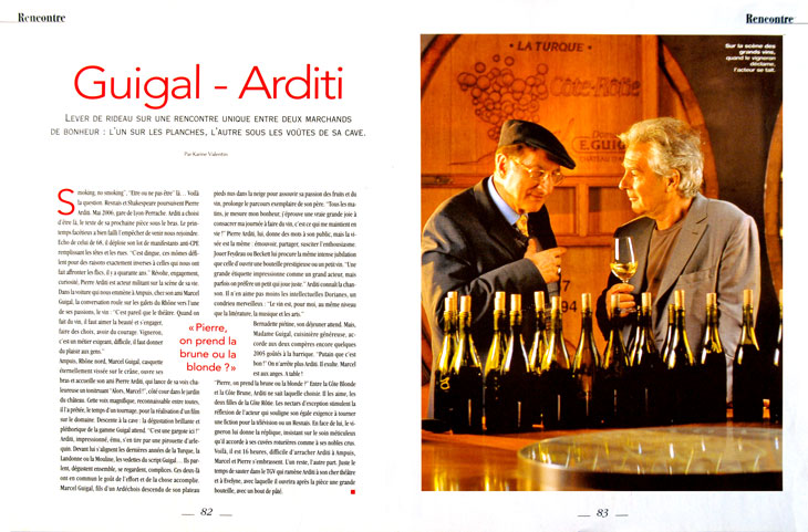 Rencontre Guigal Arditi